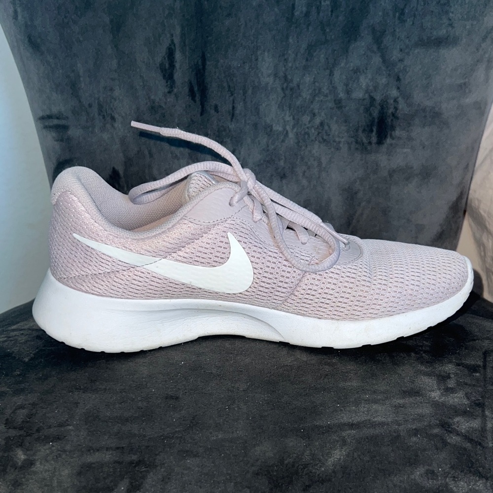 Rhinestone Nike Mauve Women's Sneakers with Silver Swoosh - Picture 11 of 13